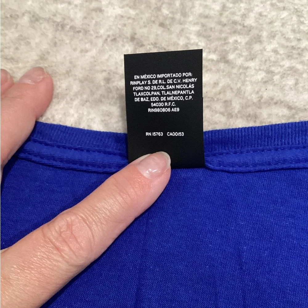 EUC - Hanes "Perfect" Cobalt Blue Tee - Worn Once - Size 2x!!! - Picture 3 of 9